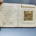 Exhibidor "Wifi Scan" CON IMÁN para pegar en el refrigerador