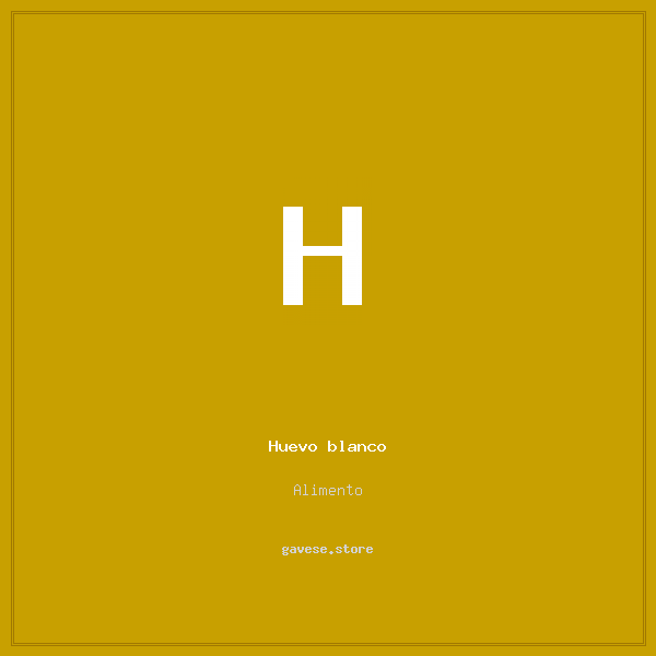 Huevo blanco pieza